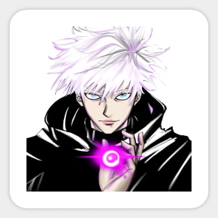 the special sorcerer boy ecopop art in shaman curse magic Sticker